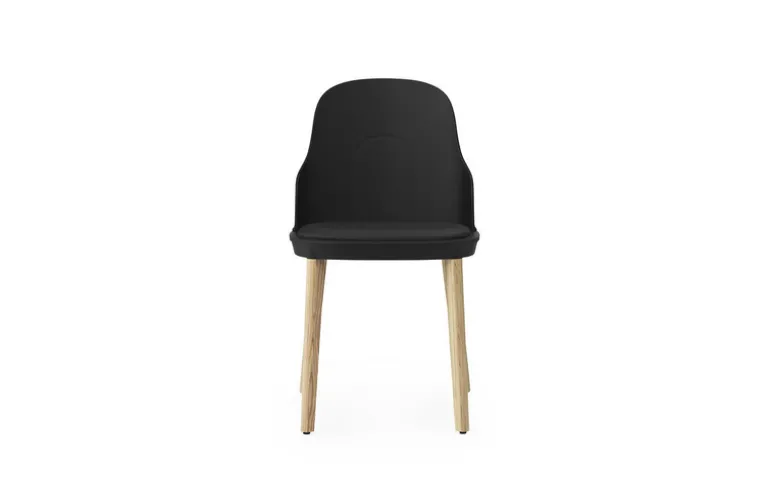 Allez stoel eiken/leer zwart - 304082