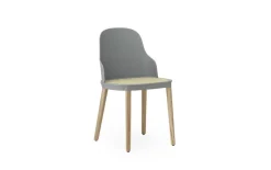 Allez stoel eiken/riet grijs - 304057