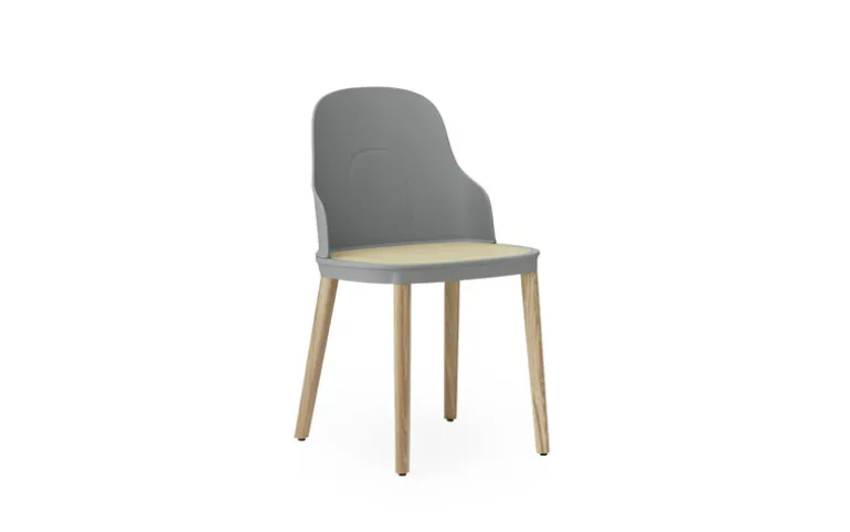 Allez stoel eiken/riet grijs - 304057