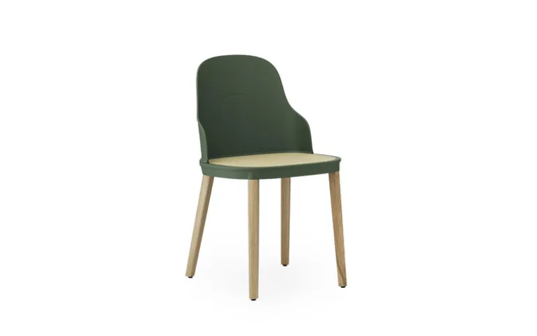 Allez stoel eiken/riet groen - 304059