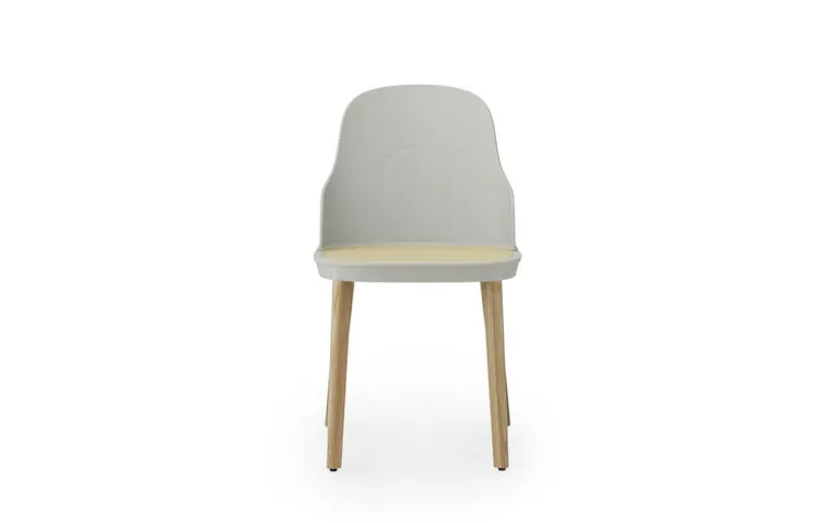 Allez stoel eiken/riet warm grijs - 304058