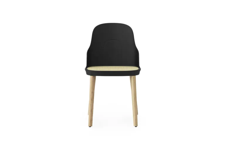 Allez stoel eiken/riet zwart - 304055