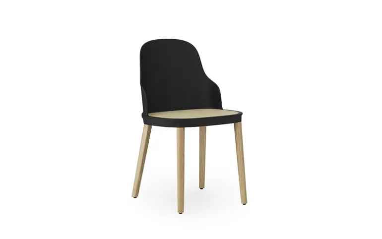 Allez stoel eiken/riet zwart - 304055
