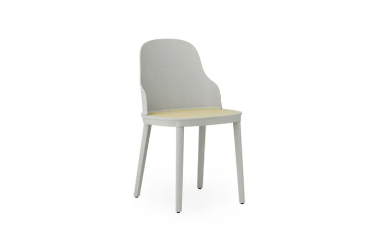 Allez stoel riet warm grijs - 304048