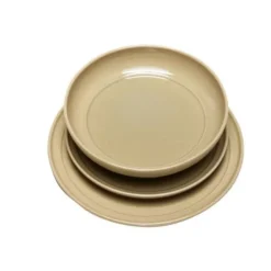 Amare dinerborden bruin set van 6 stuks - 211713