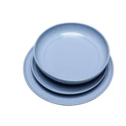 Amare dinerborden lichtblauw set van 6 stuks - 211714