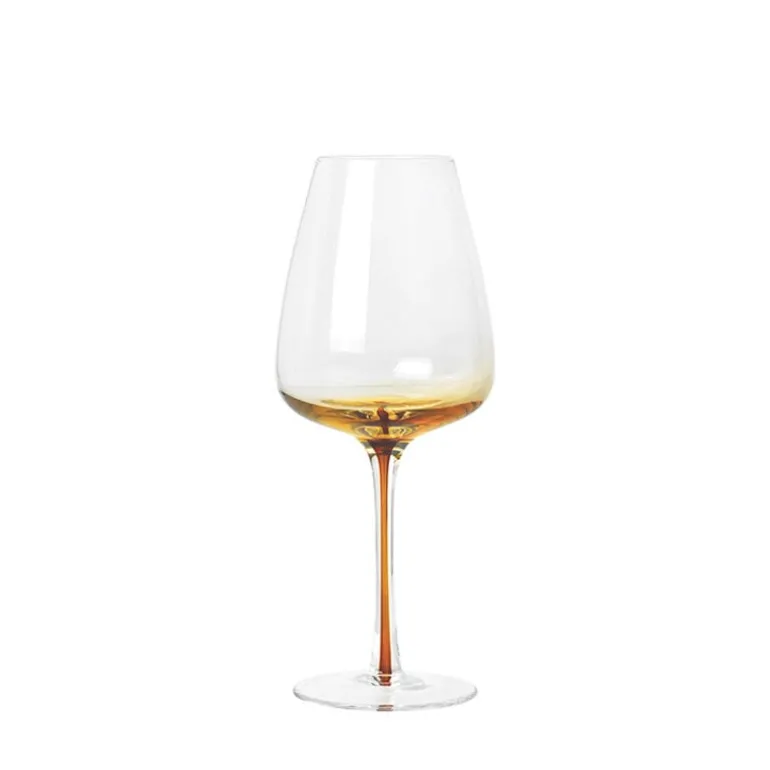 Amber witte wijn glazen - set van 12 stuks