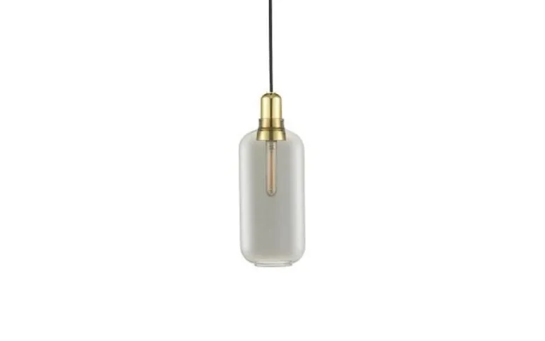 AMP Large hanglamp grijs messing - 502166