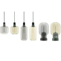 AMP tafellamp smoke zwart
