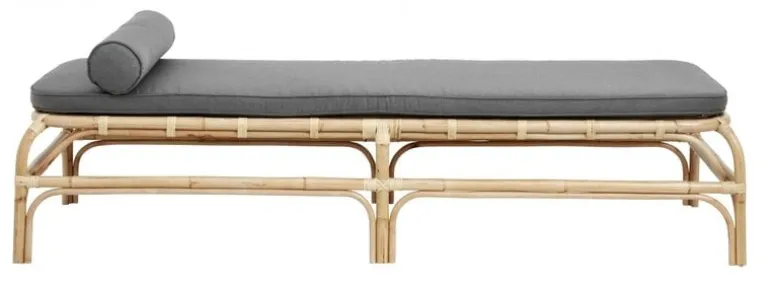 Bali rotan dagbed met grijs matras