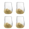 Ballard glazen bruin set van 4 stuks - 82072452