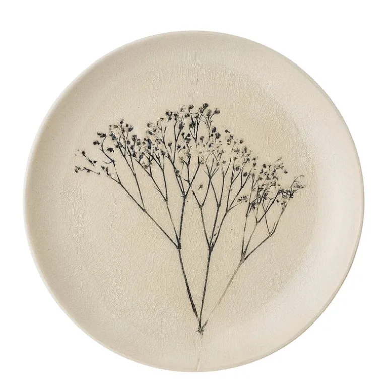 Bea bord naturel - set van 6 stuks Ø22 cm