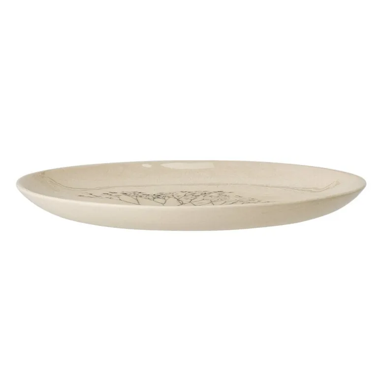 Bea bord naturel - set van 6 stuks Ø22 cm