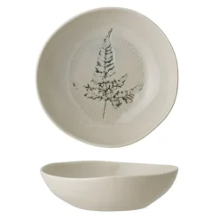 Bea soepbord naturel - set van 6 stuks Ø21xH6 cm