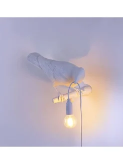Bird lamp looking right wit outdoor - 14721