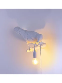 Bird lamp looking right wit outdoor - 14721
