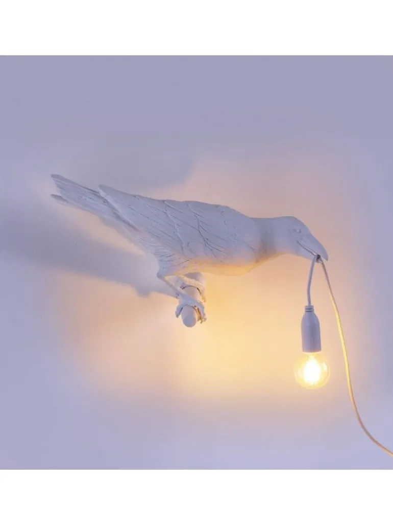 Bird lamp looking right wit outdoor - 14721