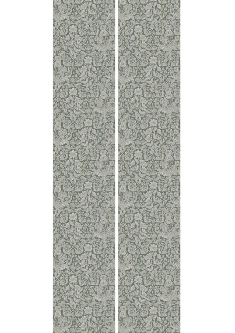 Bloemen behang groen 100x280cm FR-004