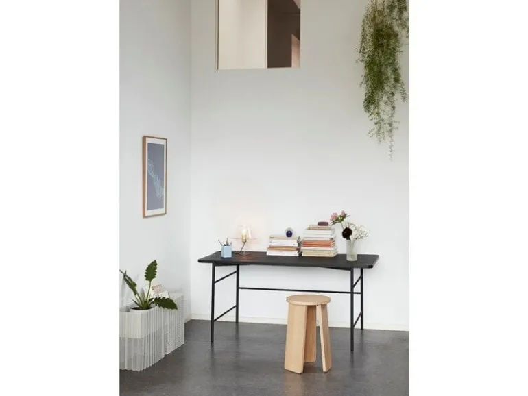 Bloempot metaal - lichtgrijs