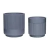 Bloempot set donkergrijs