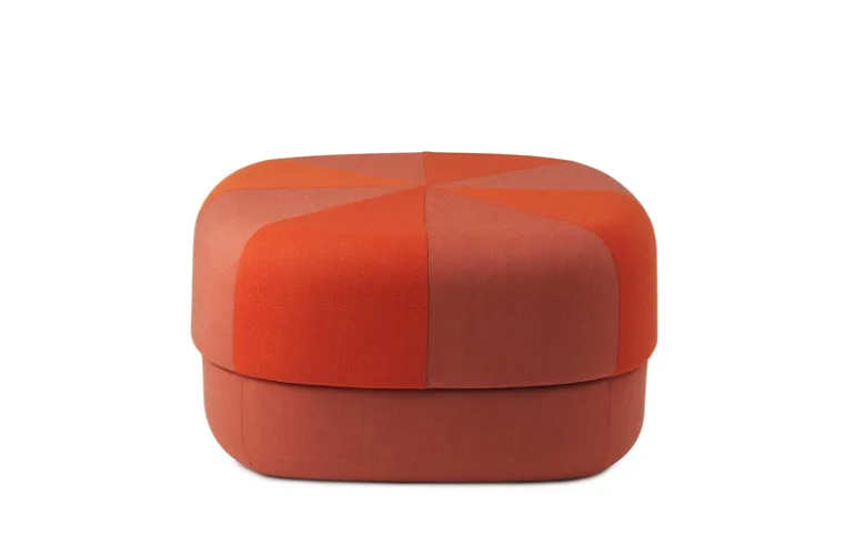 Circus poef duo large oranje - 605821