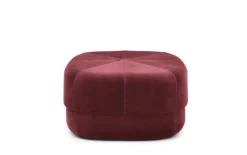 Circus poef large donkerrood - 601077