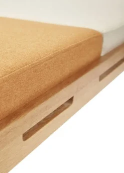 Dagbed inclusief kussens - beige/oranje