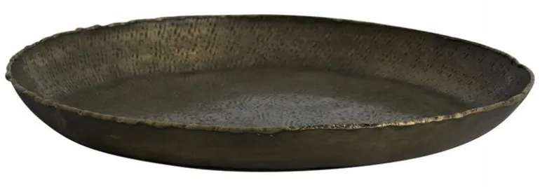 Danna dienblad rond - antiek messing