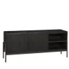 Dressoir metaal/marmer - zwart