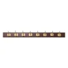 Edgy kapstok met 8 haken bruin - 4192
