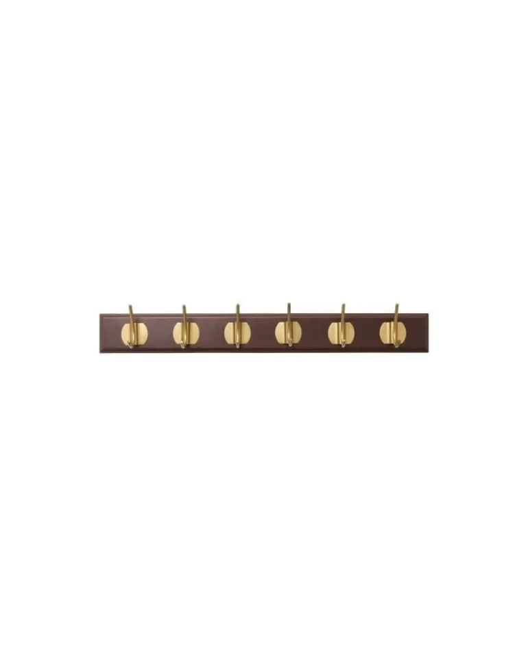 Edgy kapstok met 6 haken bruin - 4191