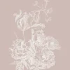 Engraved bloemen behang nude WP-744 200x280cm