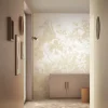Engraved Flowers behang FU-040 - 292,2x280cm beige