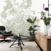 Engraved Flowers behang FU-046 - 292,2x280cm groen