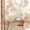Engraved Flowers behang FU-042 - 194,8x280cm nude