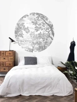 Engraved landscapes behangcirkel SC-046 - ø142,5cm