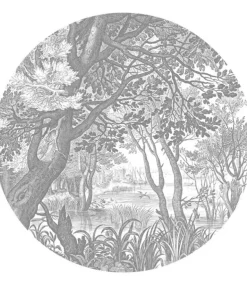 Engraved landscapes cirkelbehang CK-044 - ø190cm