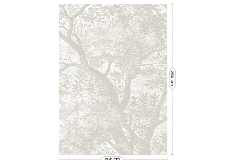 Engraved landschappen behang grijs WP-770 200x280cm