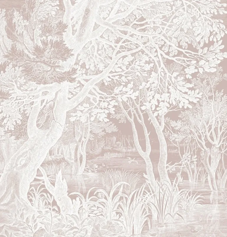 Engraved landschappen behang nude WP-762 200x280cm