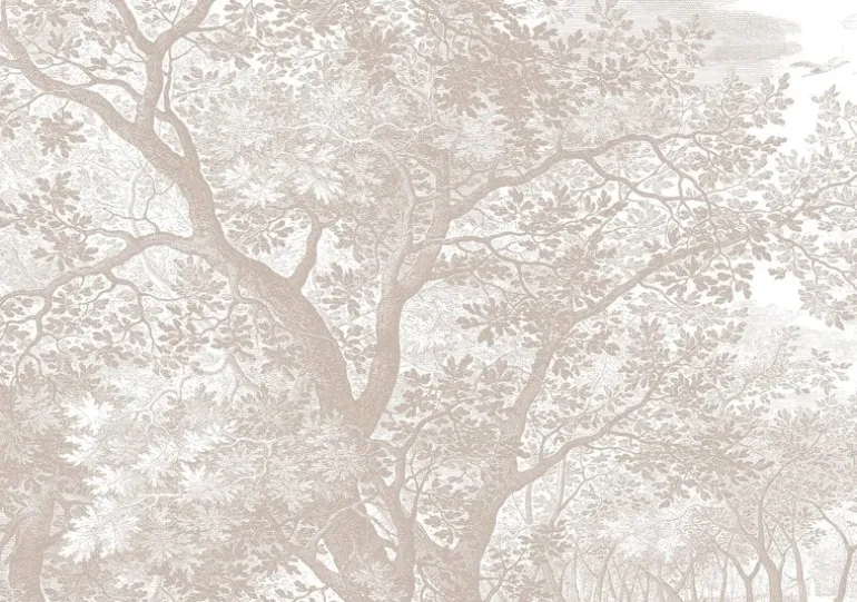 Engraved landschappen behang zand WP-772 200x280cm