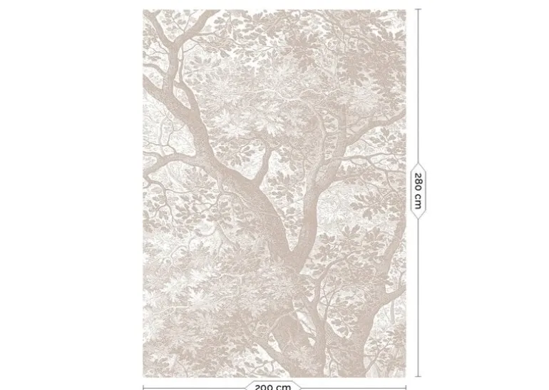 Engraved landschappen behang zand WP-772 200x280cm