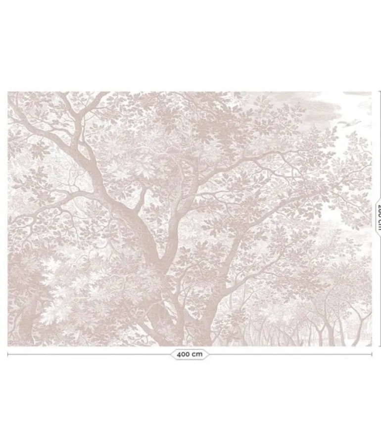 Engraved landschappen behang nude WP-777 400x280cm