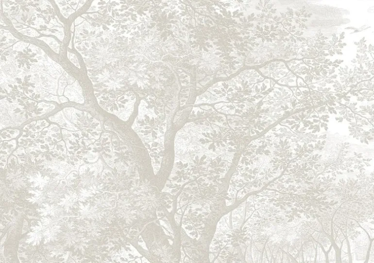 Engraved landschappen behang grijs WP-776- 400x280cm