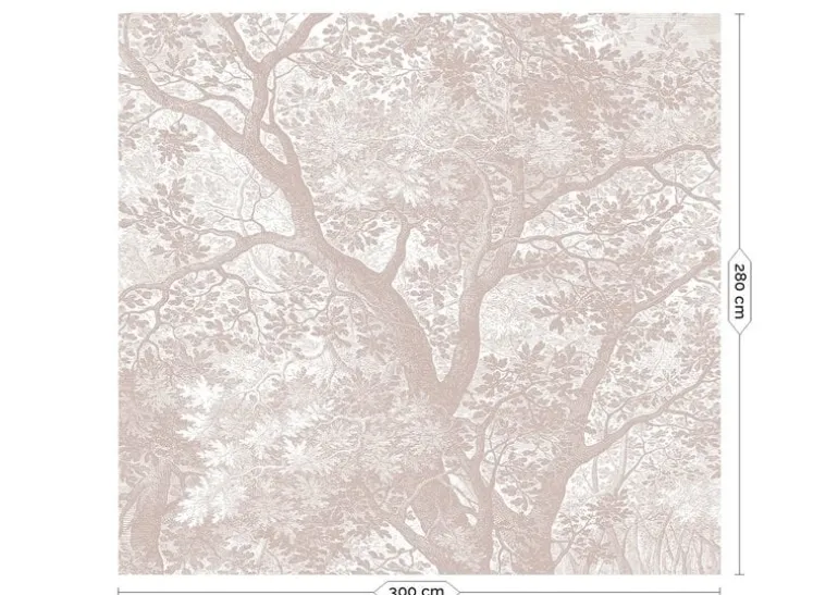 Engraved landschappen behang nude WP-774 300x280cm