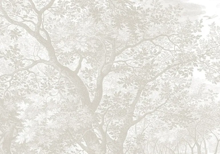 Engraved landschappen behang WP-773 grijs 300x280cm