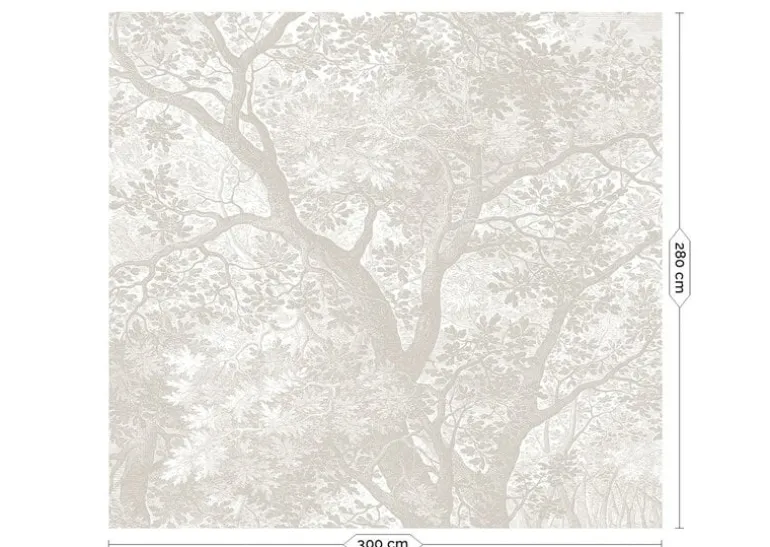 Engraved landschappen behang WP-773 grijs 300x280cm