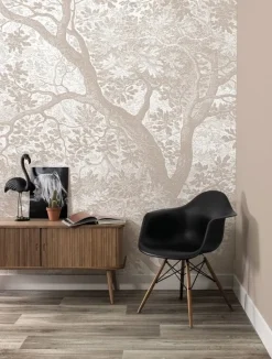 Engraved landschappen behang zand WP-778 400x280cm