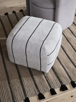 Ezra vloerkleed naturel/zwart 70x140cm - 71110387