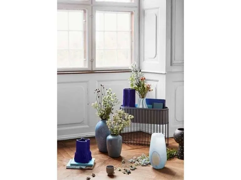 Fenja plantenbak op standaard - blauw