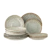 Fleur servies set van 12 stuks - 82068691